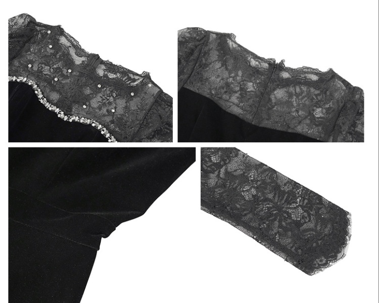 Annual meeting dress Hepburn style formal dress for women