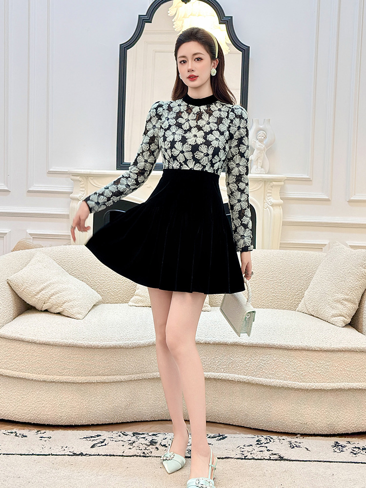 Colors autumn and winter dress for women