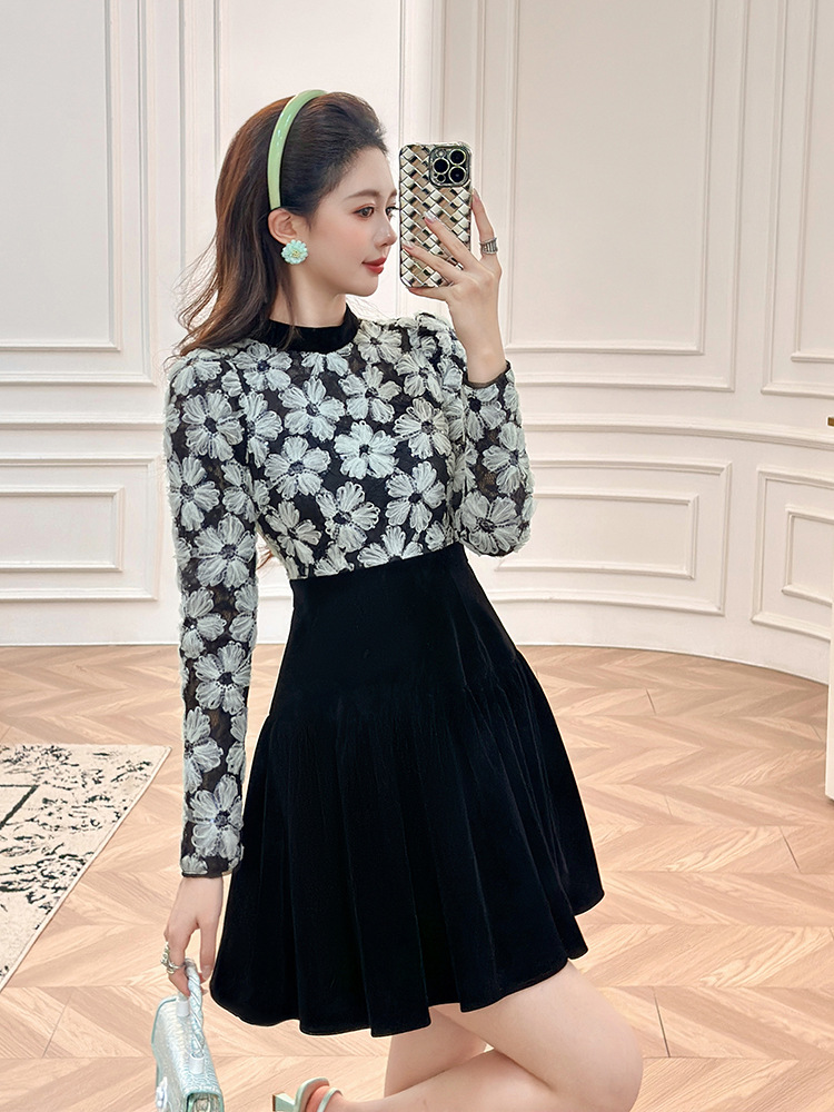 Colors autumn and winter dress for women