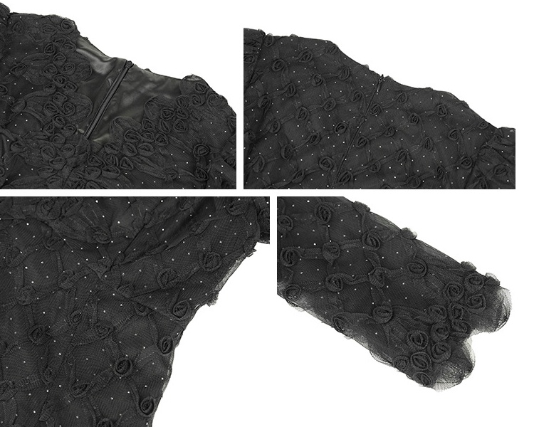 Autumn and winter slim dress package hip long dress