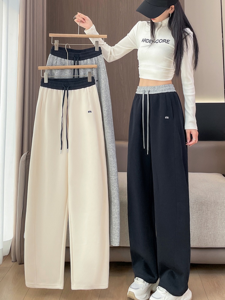 Autumn and winter wide leg pants all-match pants for women