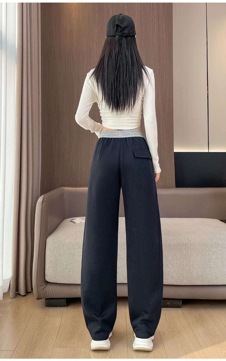 Autumn and winter wide leg pants all-match pants for women