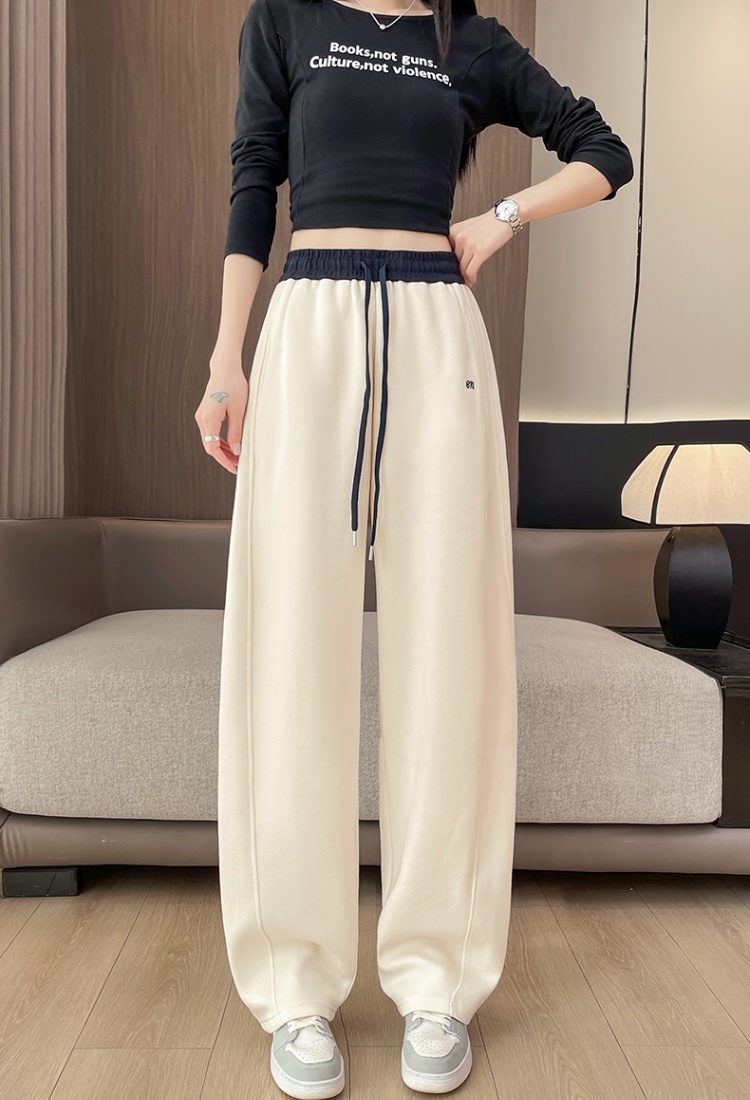 Autumn and winter wide leg pants all-match pants for women