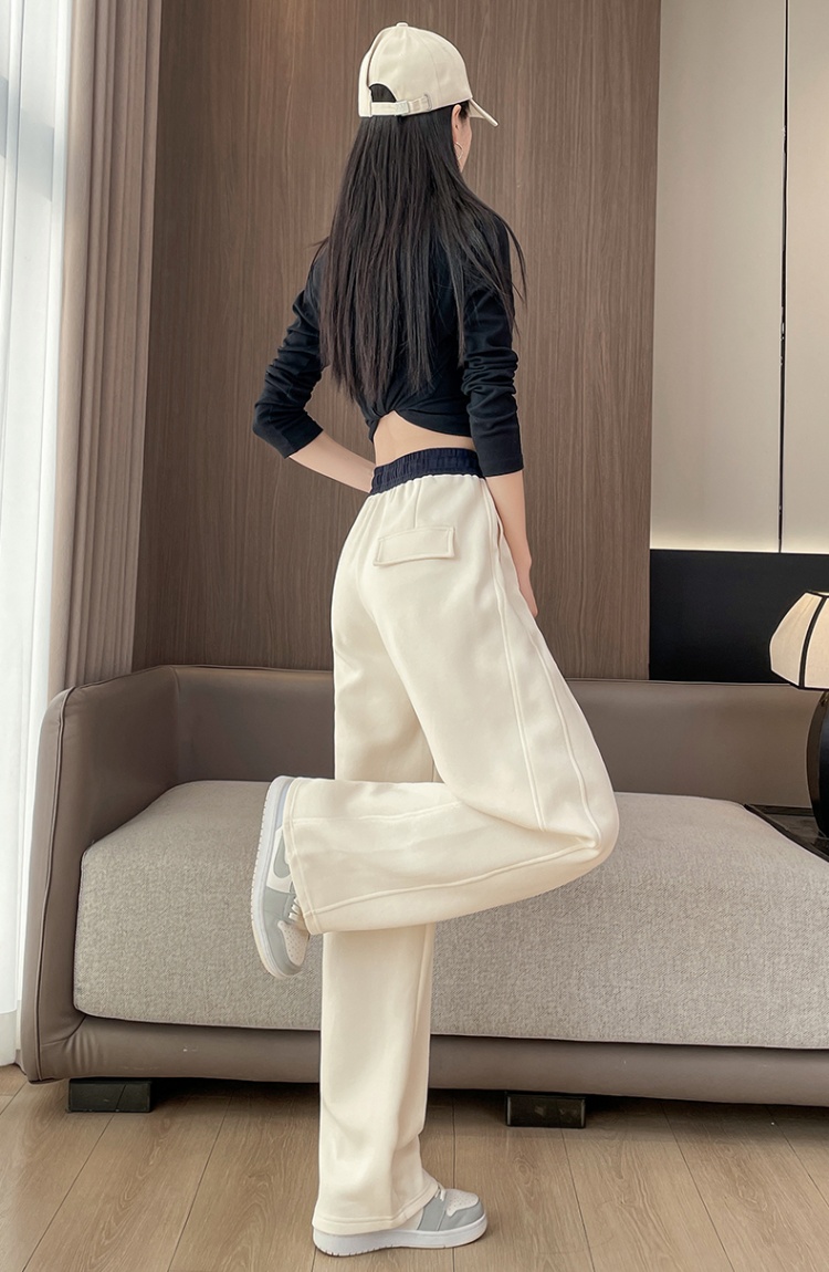Autumn and winter wide leg pants all-match pants for women