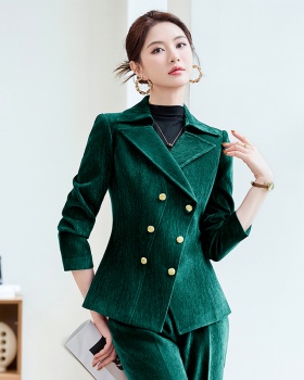 Autumn and winter business suit overalls coat for women