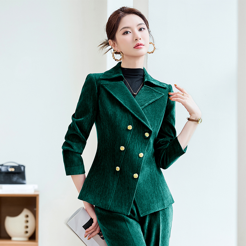 Autumn and winter business suit overalls coat for women