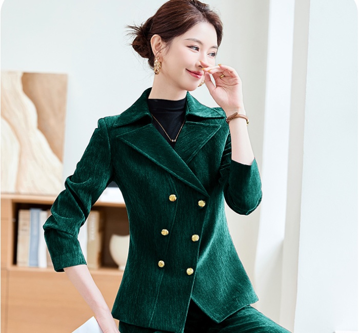 Autumn and winter business suit overalls coat for women