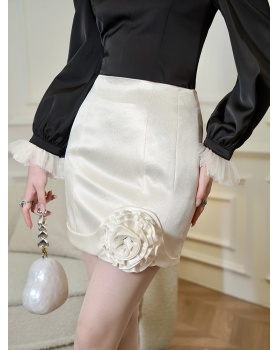 Slim high waist ladies package hip skirt for women