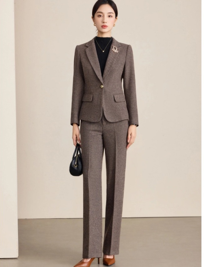 Overalls simple commuting business suit a set for women