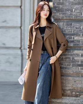 British style windbreaker overcoat for women