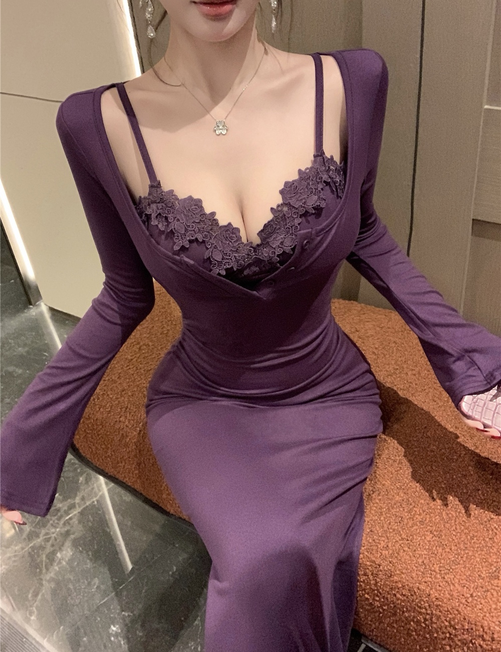 Lace sling dress temperament enticement underwear