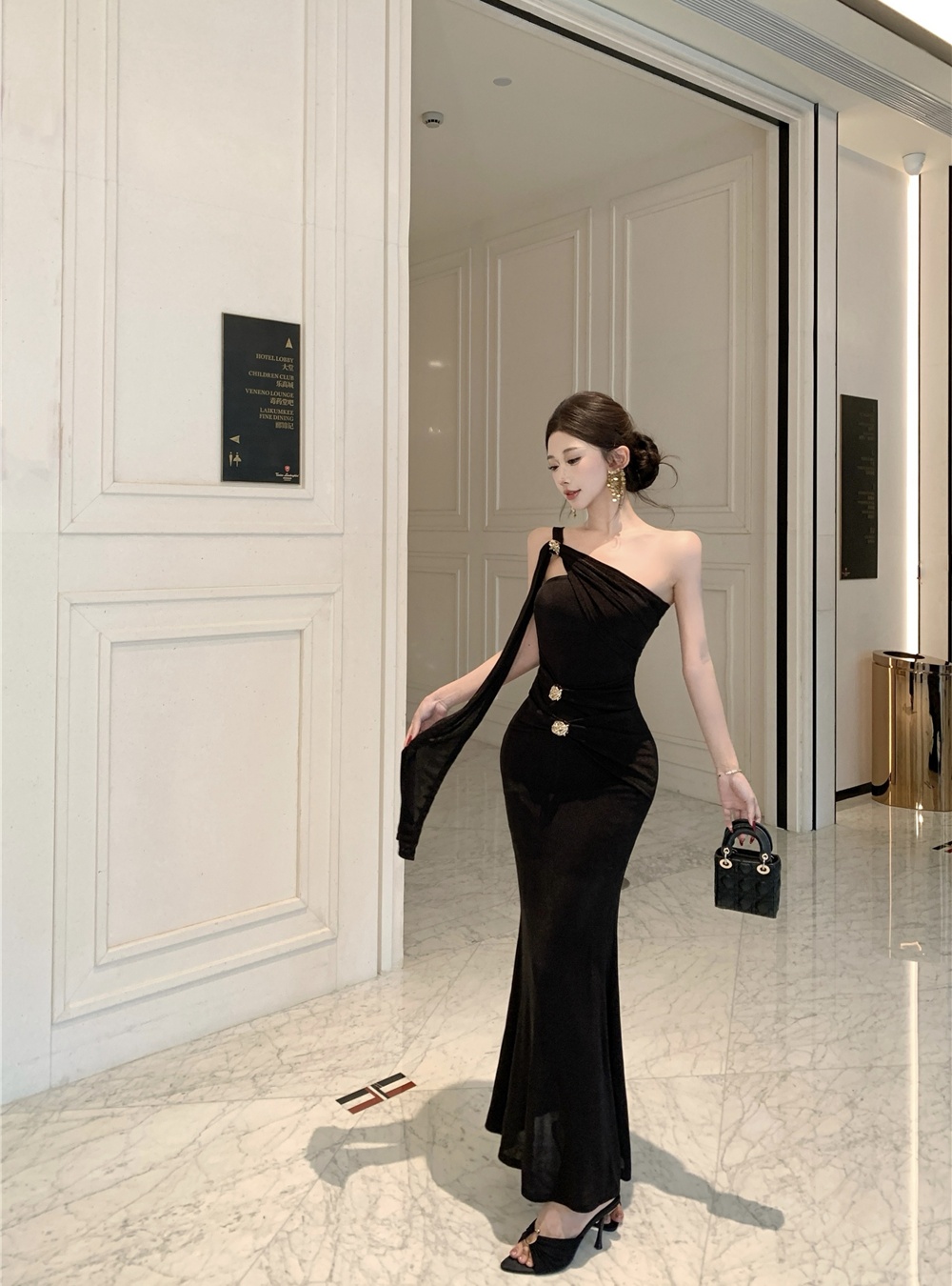 Spring and summer long dress formal dress for women