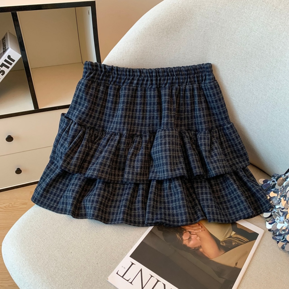 Retro slim short skirt high waist skirt for women