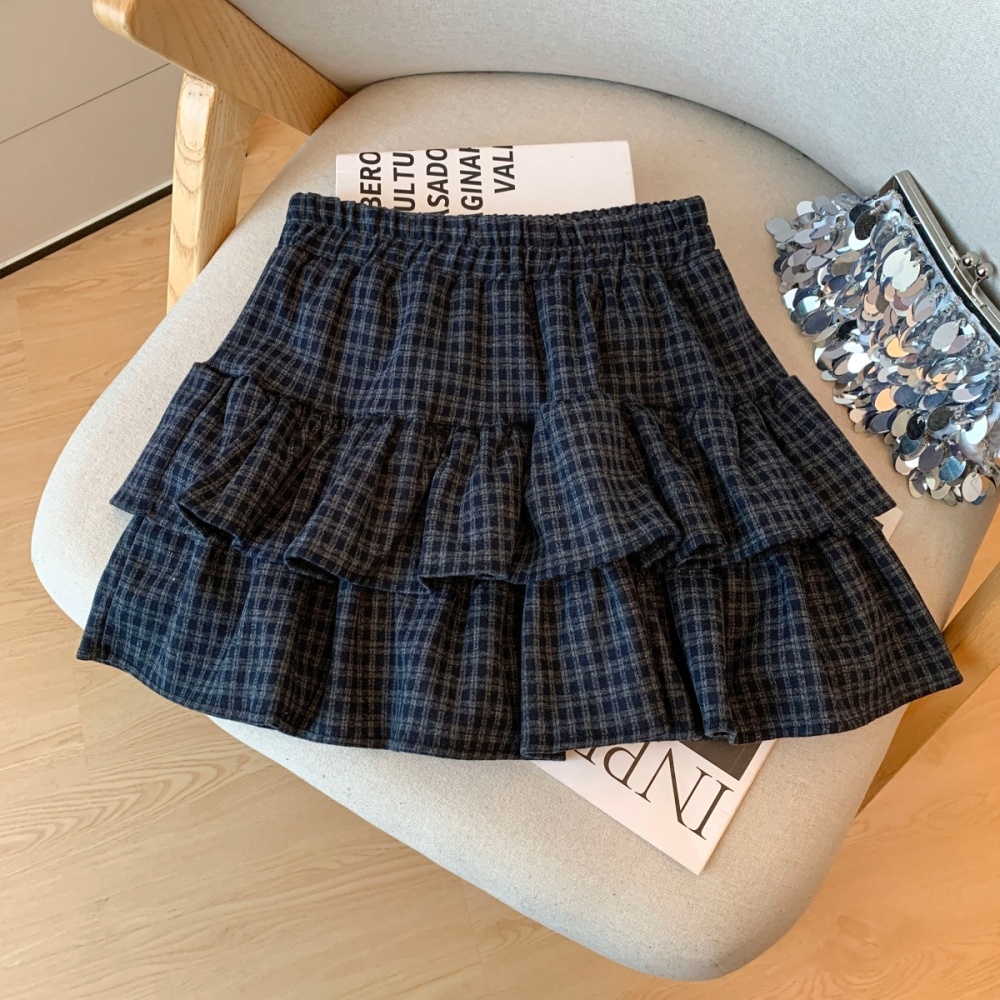Retro slim short skirt high waist skirt for women