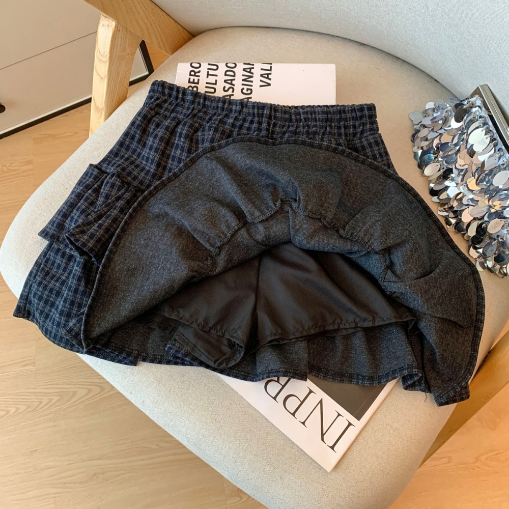 Retro slim short skirt high waist skirt for women