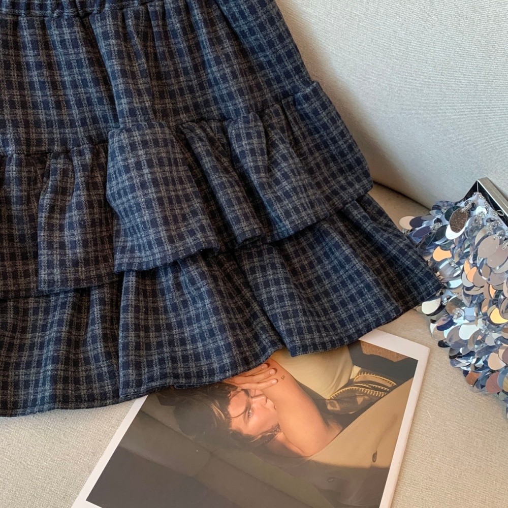 Retro slim short skirt high waist skirt for women