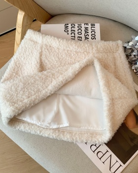 Autumn and winter A-line skirt package hip short skirt