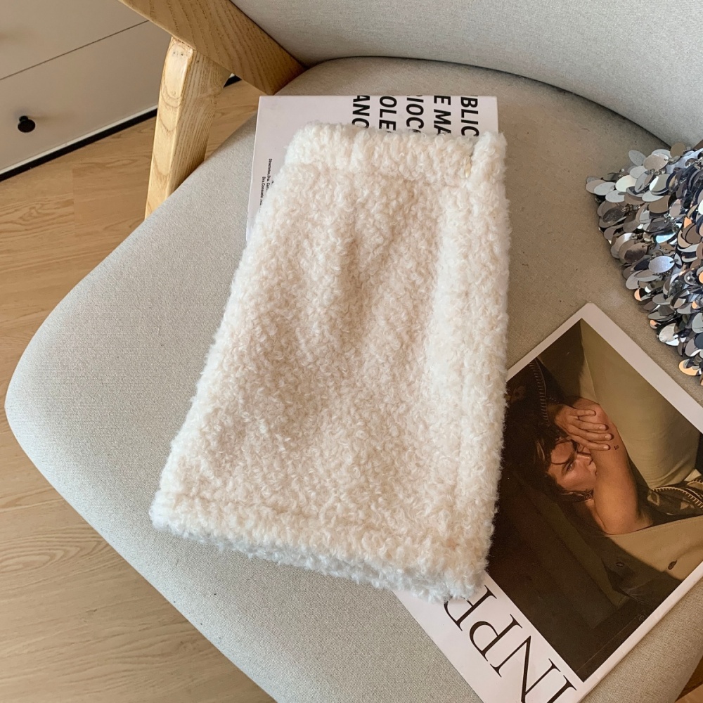 Autumn and winter A-line skirt package hip short skirt