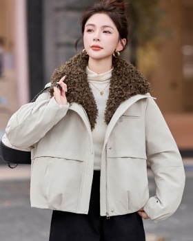 Thermal simple winter parka fashion fashionable with hair