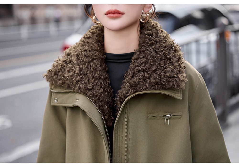 Thermal simple winter parka fashion fashionable with hair