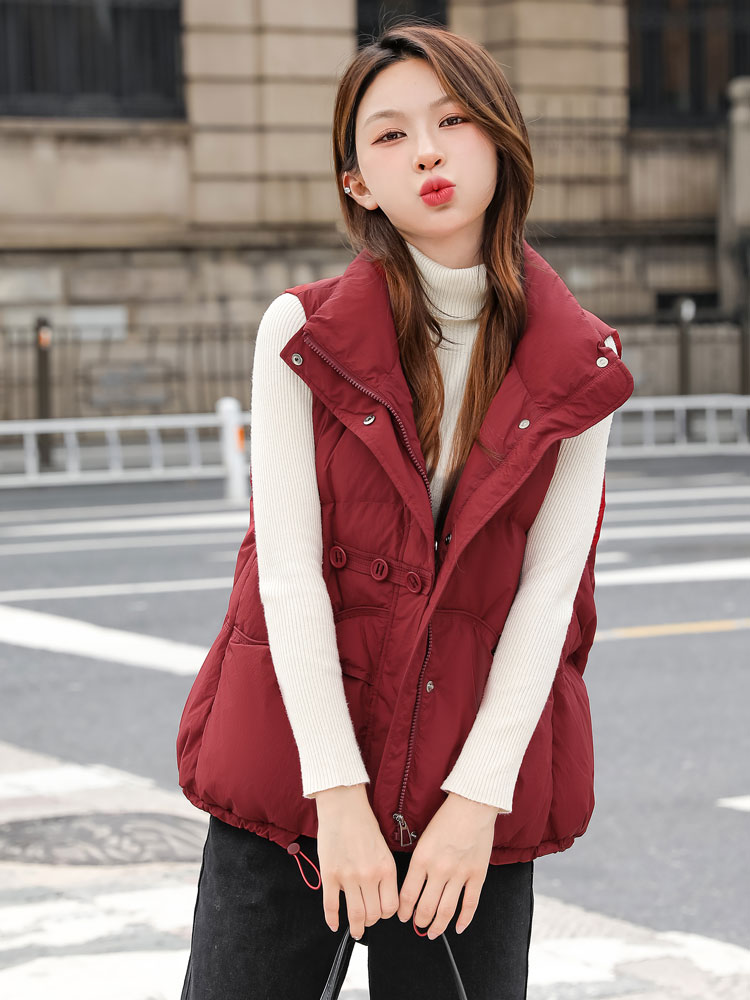 Spring and autumn duck down waistcoat thermal vest