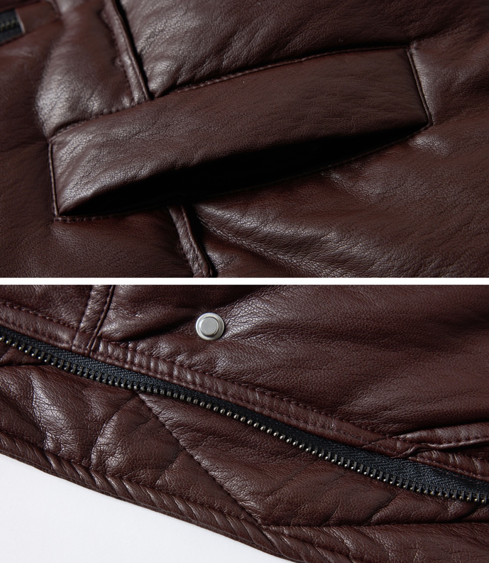 Short duck down bread clothing fashion PU down coat