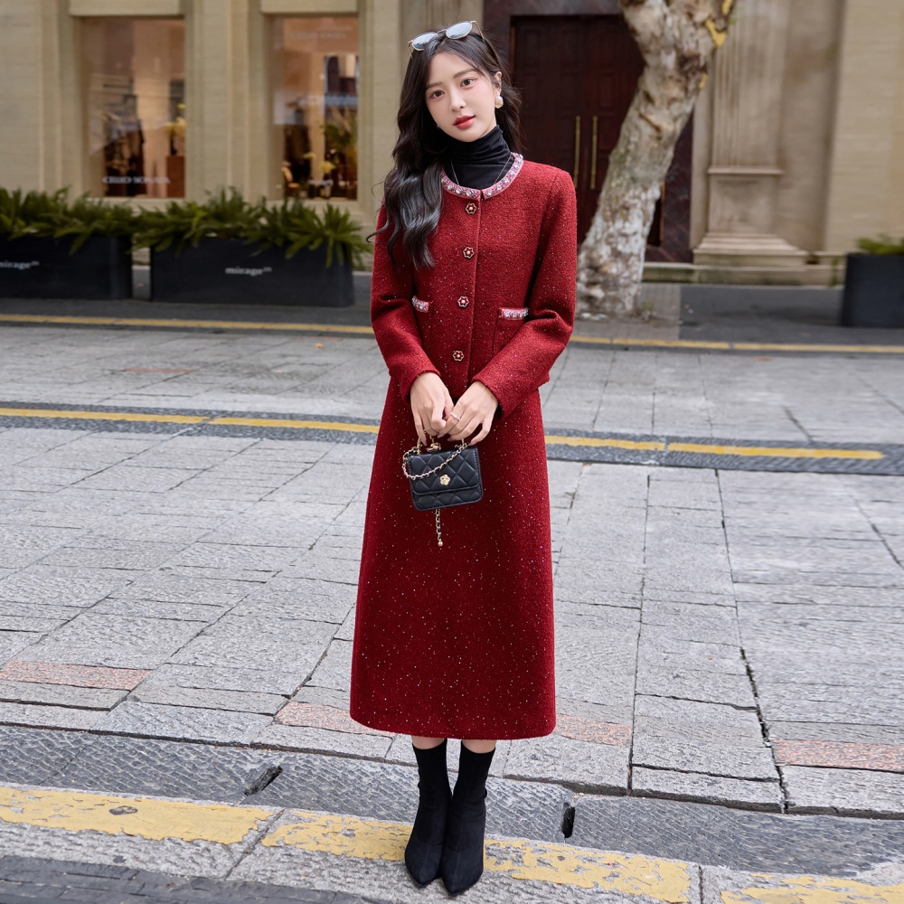 Bride long skirt rhinestone jacket 2pcs set