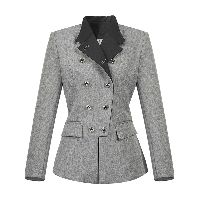 Slim temperament business suit mixed colors tops for women