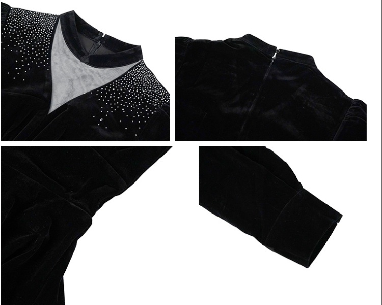 V-neck dress autumn and winter formal dress for women