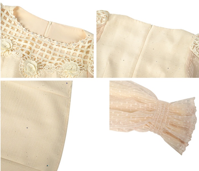 Lace splice formal dress banquet dress for women