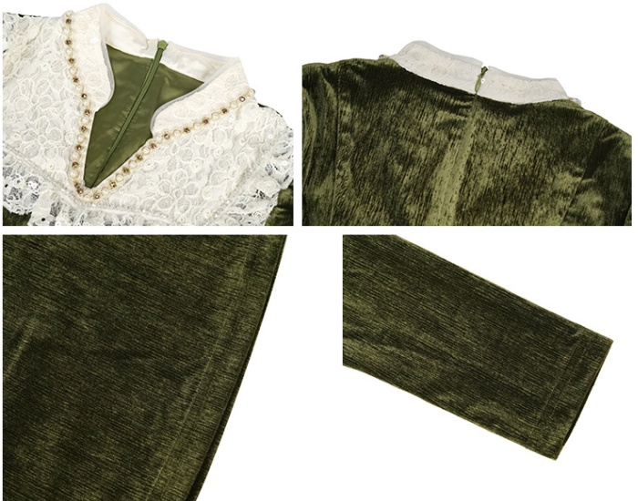 V-neck dress long sleeve long dress for women