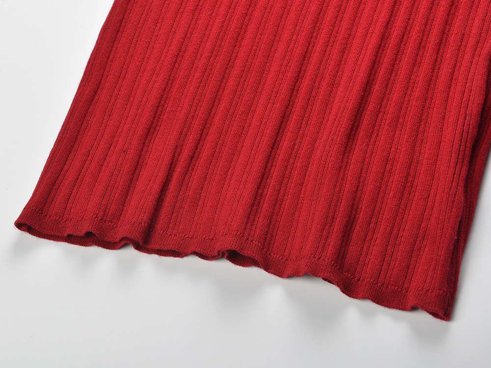 Doll collar mixed colors autumn and winter dress