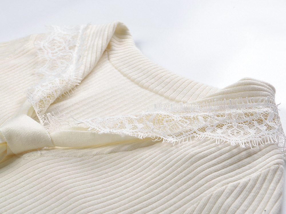 Navy collar chest frenum tops fashion sweater