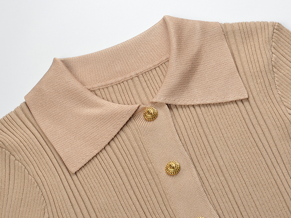 Single-breasted fashion elasticity autumn and winter dress