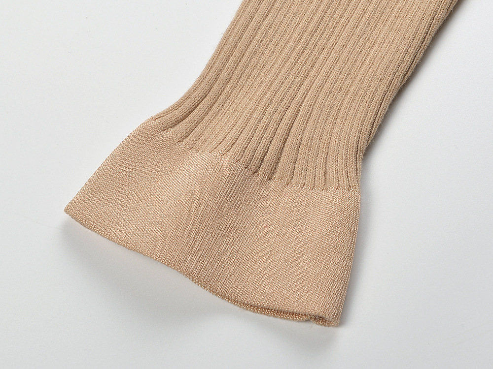 Single-breasted fashion elasticity autumn and winter dress