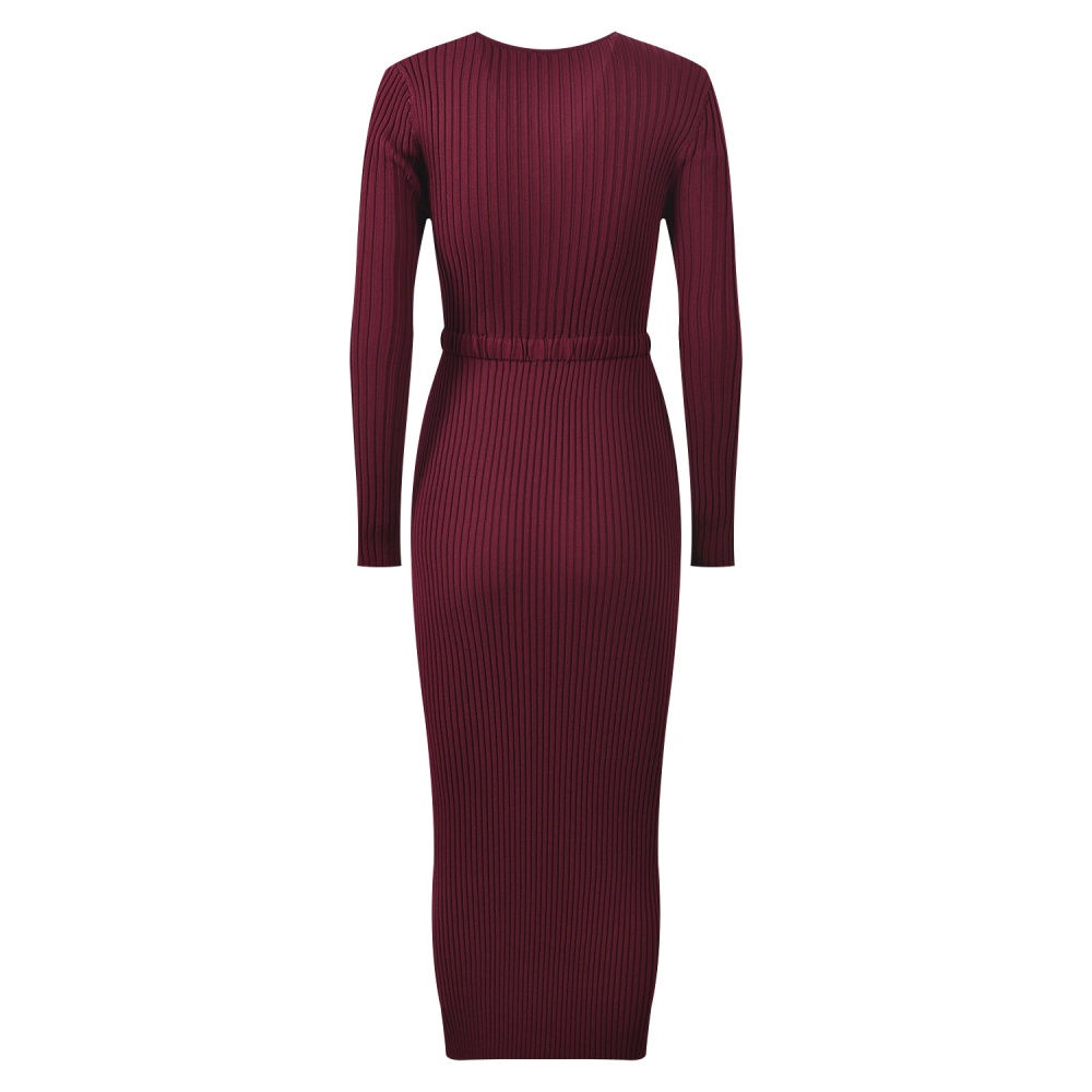 Fashion knitted slim hollow elegant temperament dress