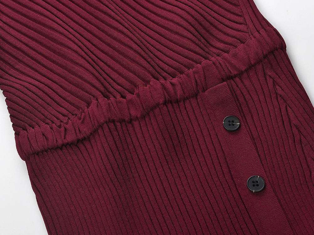 Fashion knitted slim hollow elegant temperament dress