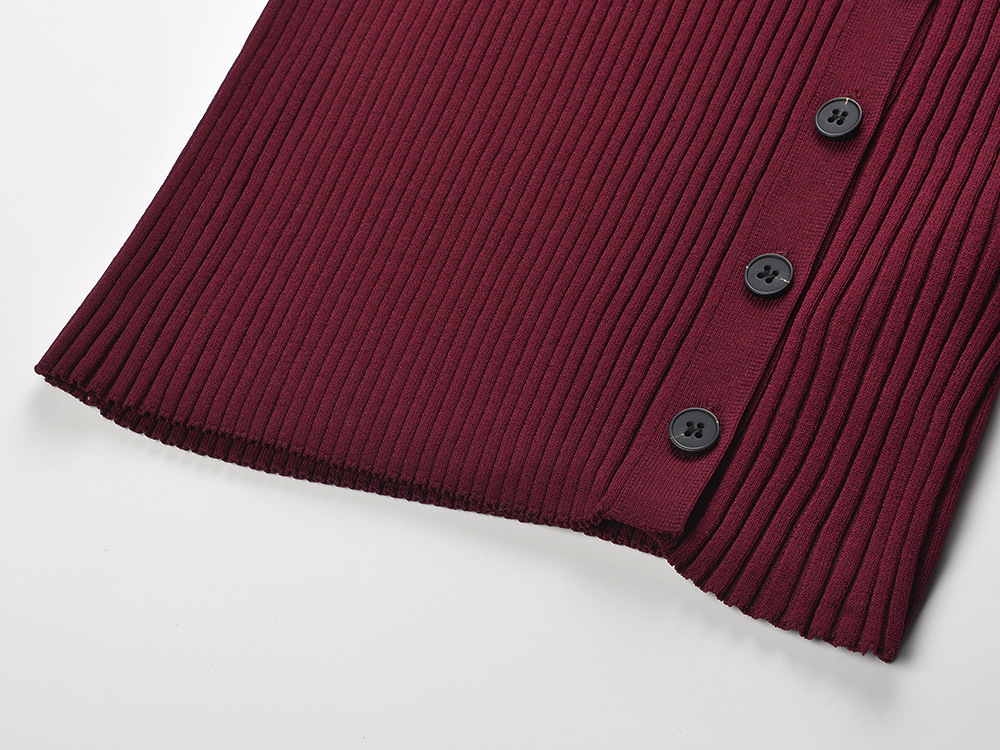 Fashion knitted slim hollow elegant temperament dress