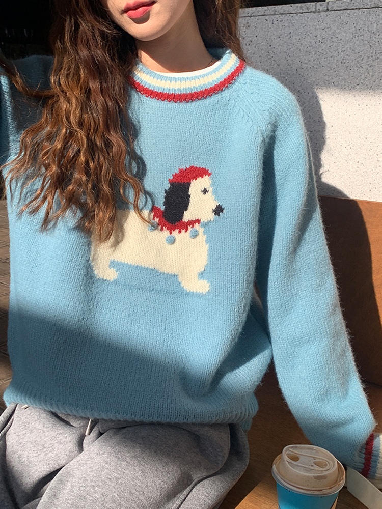 Lovely show young sweater puppy autumn and winter tops