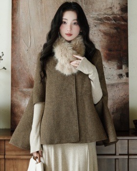 Niche brown coat autumn cloak