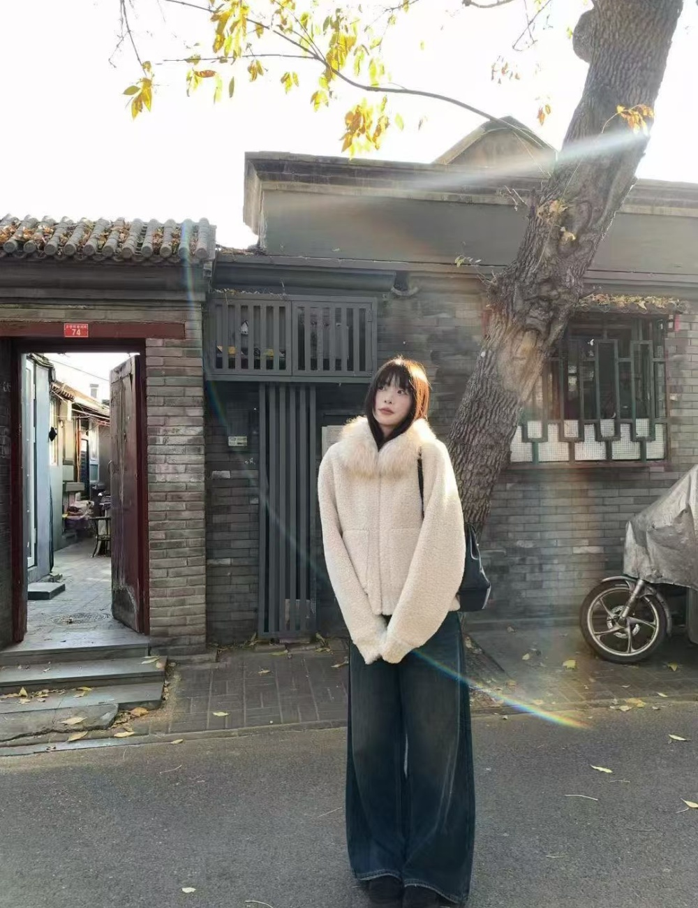 Thermal autumn short sweater thick winter Korean style coat