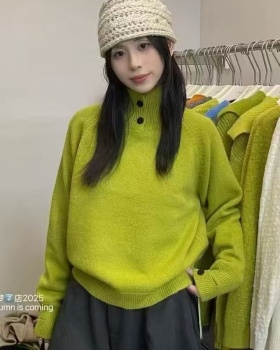 Inside the ride bottoming shirt small lapel sweater