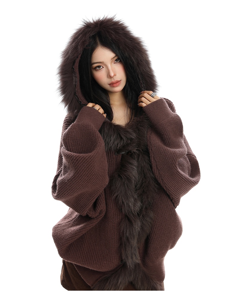 Autumn and winter sweater knitted cardigan for women