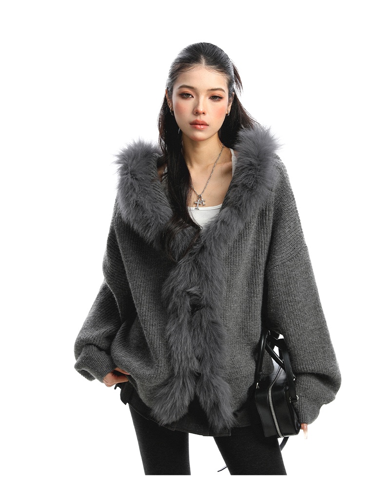 Autumn and winter sweater knitted cardigan for women