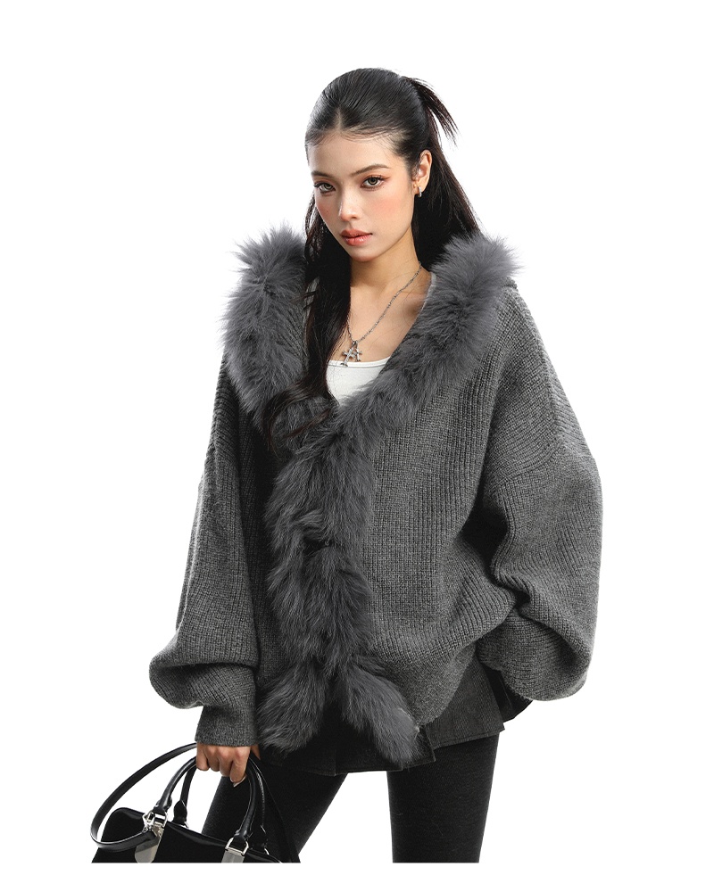 Autumn and winter sweater knitted cardigan for women