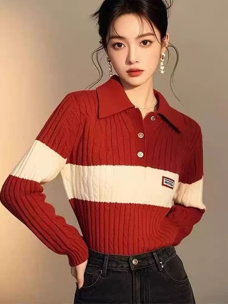 Autumn and winter sweater Korean style tops for women