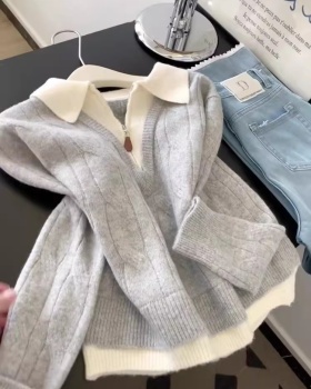 Half zip sweater wears outside tops for women