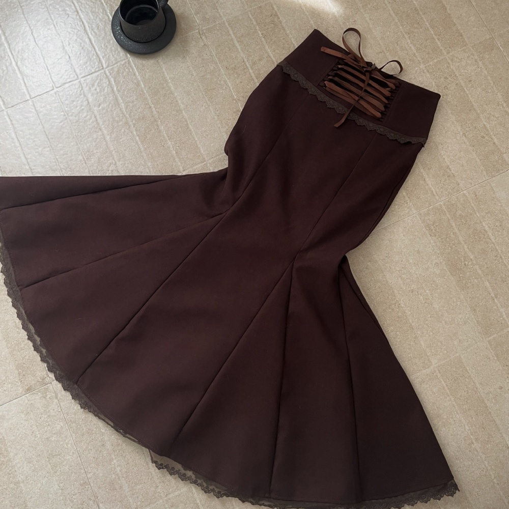 Japanese style long skirt sweater a set