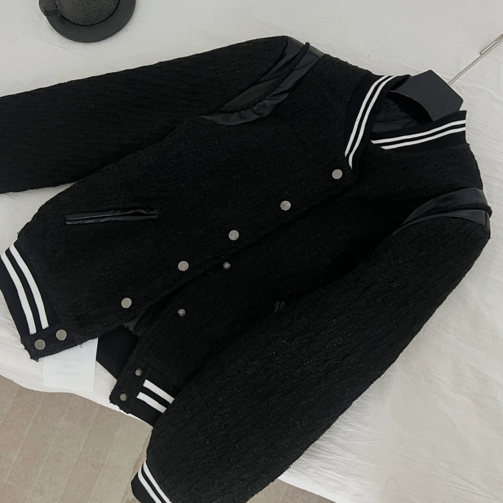 Starry baseball uniforms mixed colors coat for women