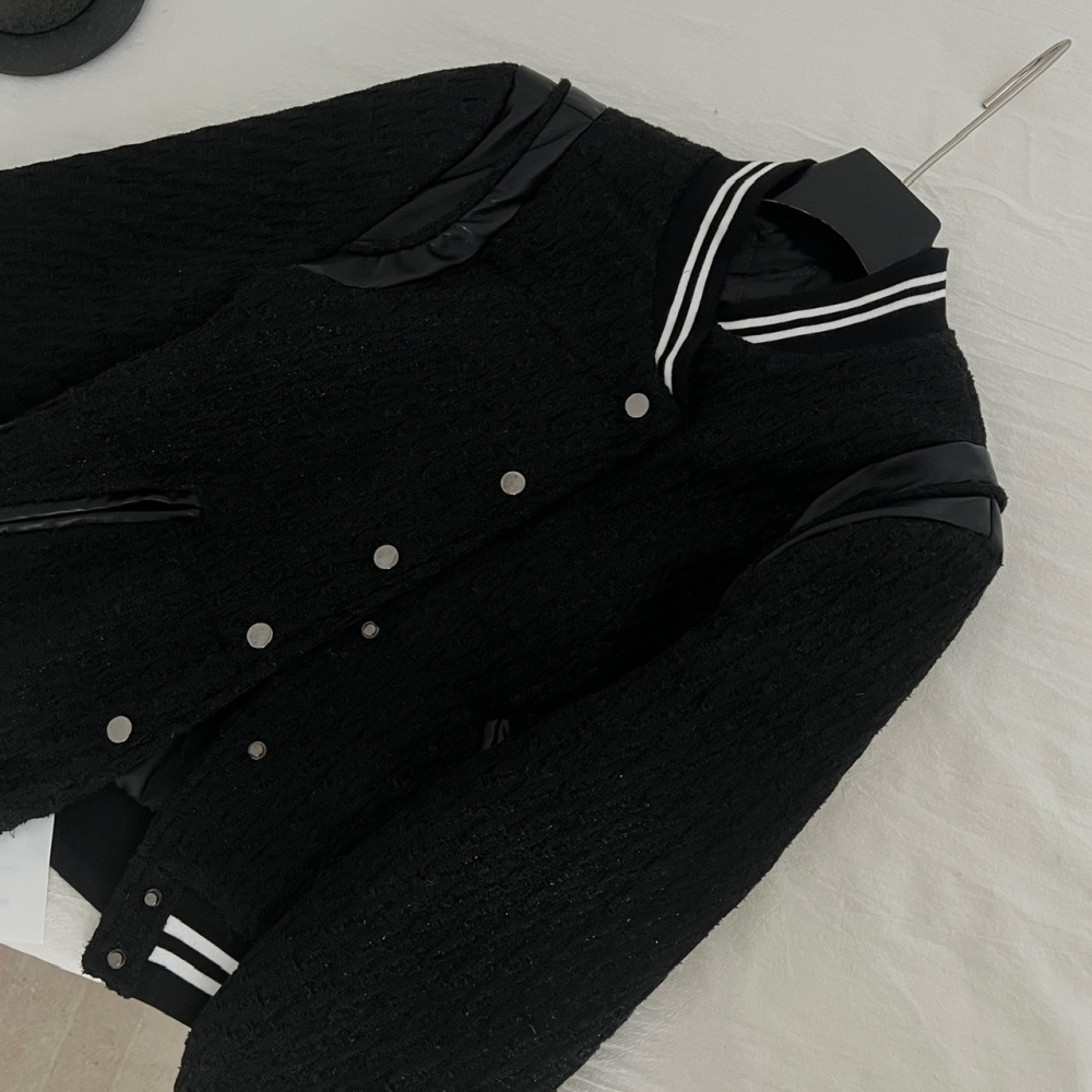 Starry baseball uniforms mixed colors coat for women